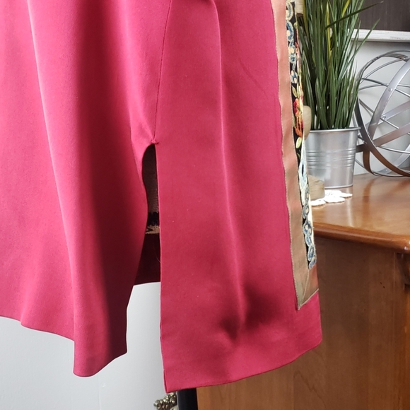 F/CE 100% silk red jacket size XL - Picture 5 of 8